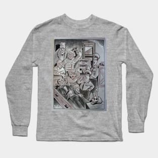 Abbot & Costello & the Classic Creatures Long Sleeve T-Shirt